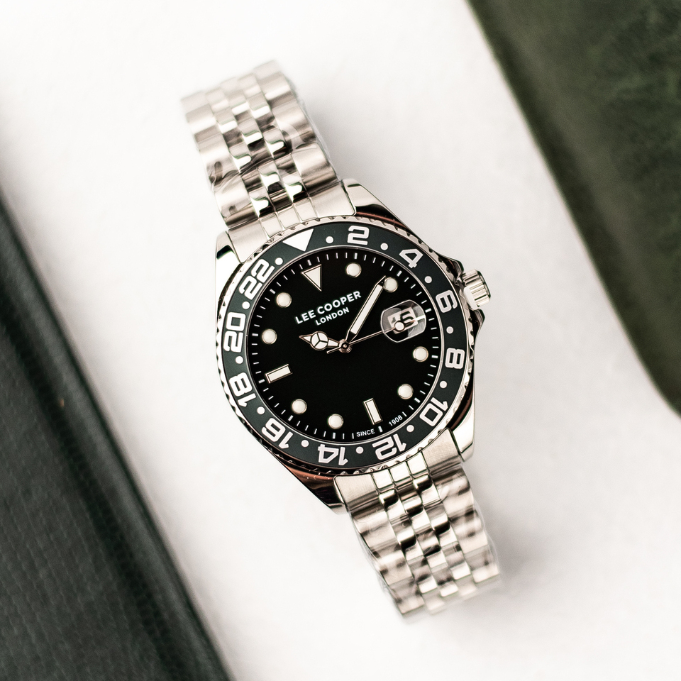 Чоловічий годинник Lee Cooper Daytona Green 42 мм із зеленим циферблатом — фото 4
