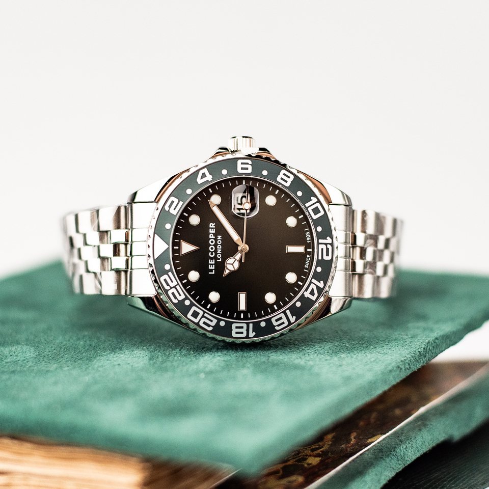 Чоловічий годинник Lee Cooper Daytona Green 42 мм із зеленим циферблатом — фото 5