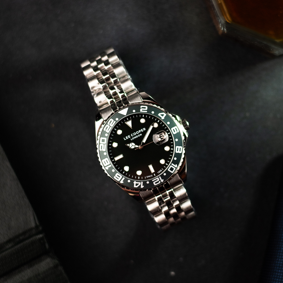 Чоловічий годинник Lee Cooper Daytona Green 42 мм із зеленим циферблатом — фото 7