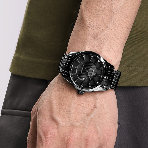 Чоловічий годинник Naviforce Perfect 1578 з чорним сталевим браслетом — фото 9