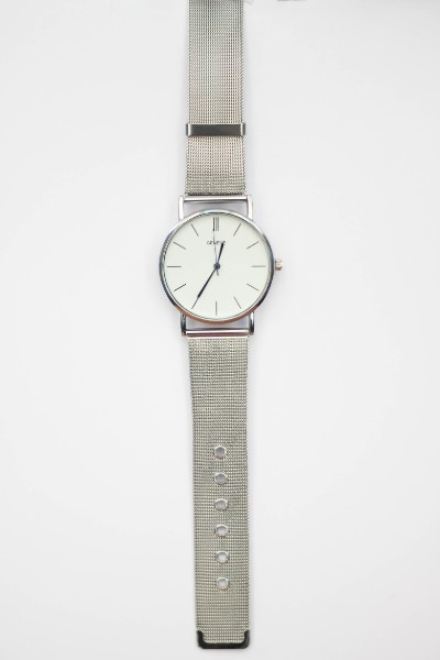 Жіночий годинник Geneva Steel Silver зі сріблястим браслетом, 38 мм — фото 8