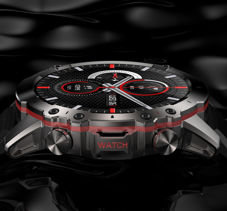 Смартгодинник UWatch Smart Forest Pro Black 1.43 OLED, Bluetooth 5.0, чорний — фото 6