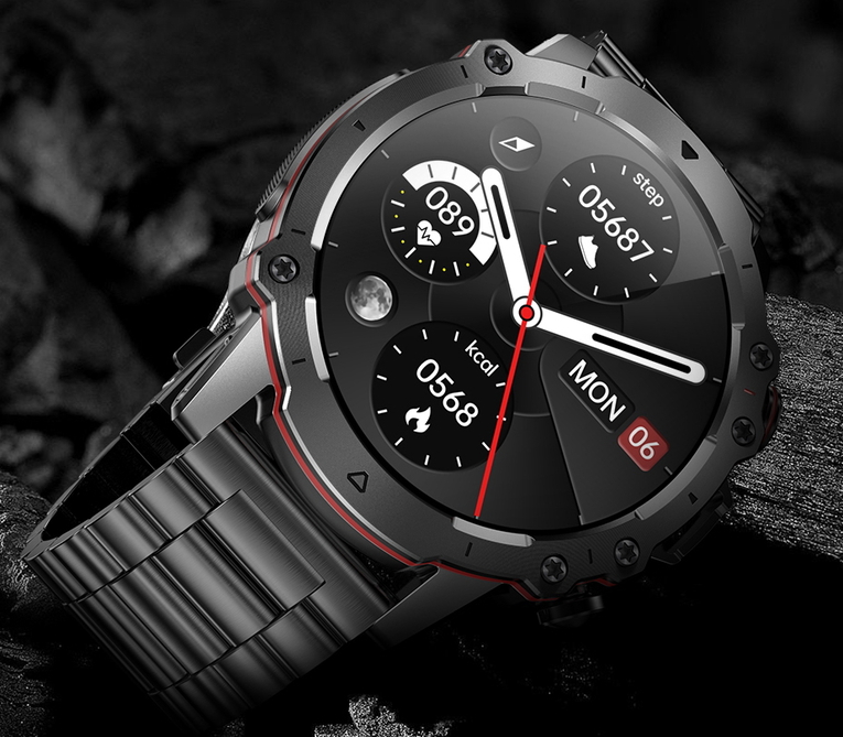 Смартгодинник UWatch Smart Forest Pro Black 1.43 OLED, Bluetooth 5.0, чорний — фото 7