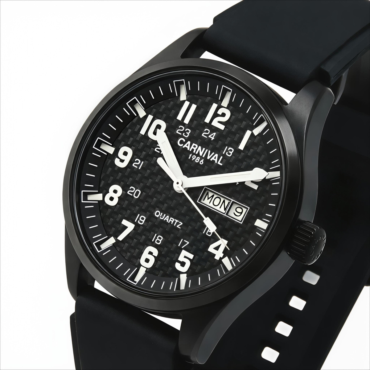 Чоловічий годинник Carnival Black Jack R-Series 2288 з 2 ремінцями — фото 1