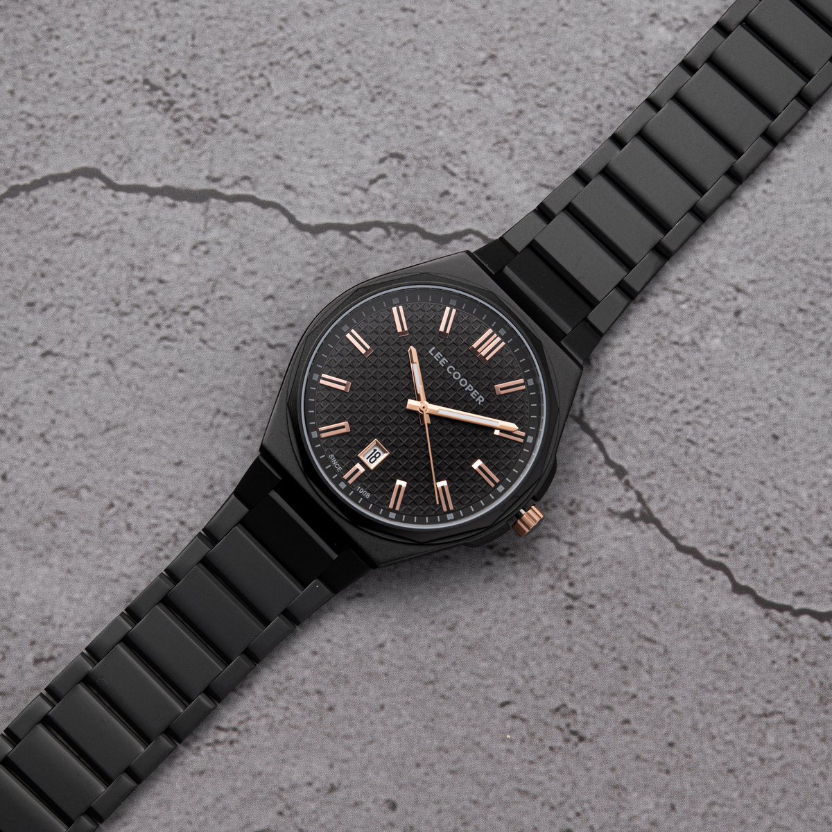 Чоловічий годинник Lee Cooper Knight Black 1835 з японським механізмом Miyota — фото 3