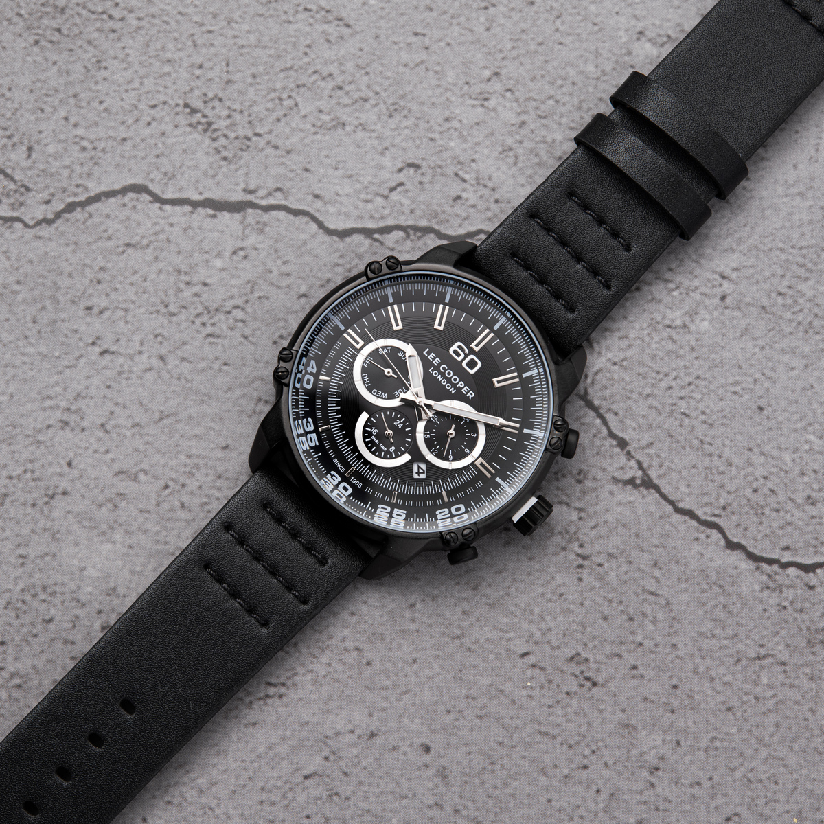 Чоловічий годинник Lee Cooper Wolf 1847 з чорним циферблатом і механізмом Miyota — фото 2