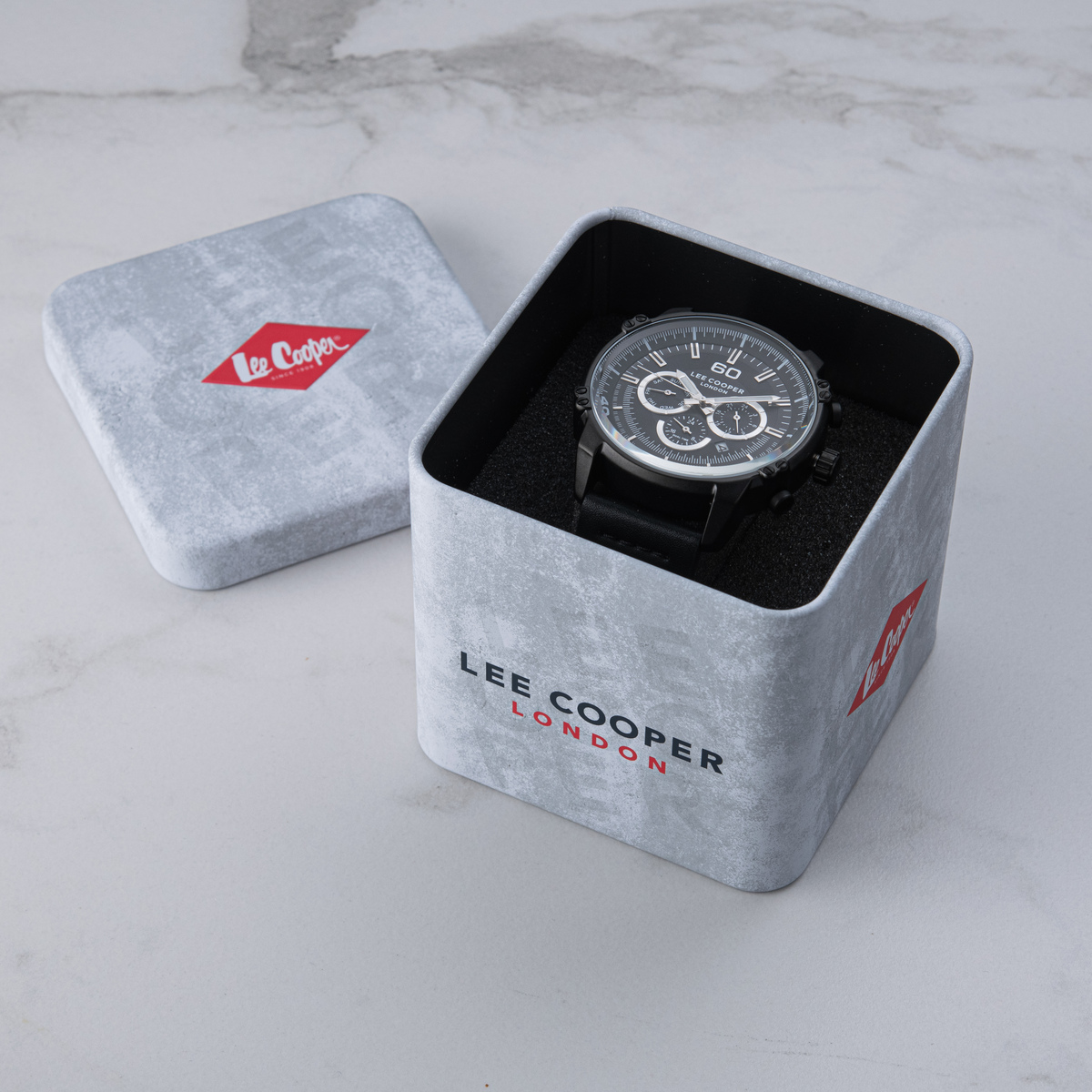 Чоловічий годинник Lee Cooper Wolf 1847 з чорним циферблатом і механізмом Miyota — фото 4