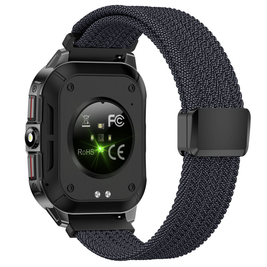 Смарт-годинник UWatch Smart Fantastic Nylon 2.01 IPS Retina, чорний, 2 ремінці — фото 10