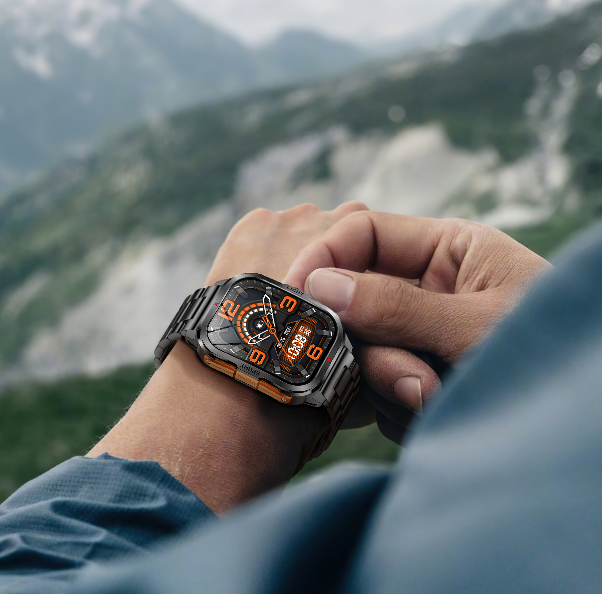 Смартгодинник UWatch Smart Fantastic Steel 2.01 IPS Retina, сталевий корпус, 2 ремінці — фото 4