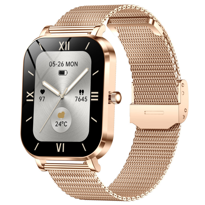 Жіночий смартгодинник UWatch Smart Miami із золотистим корпусом і Bluetooth-дзвінками — фото 8