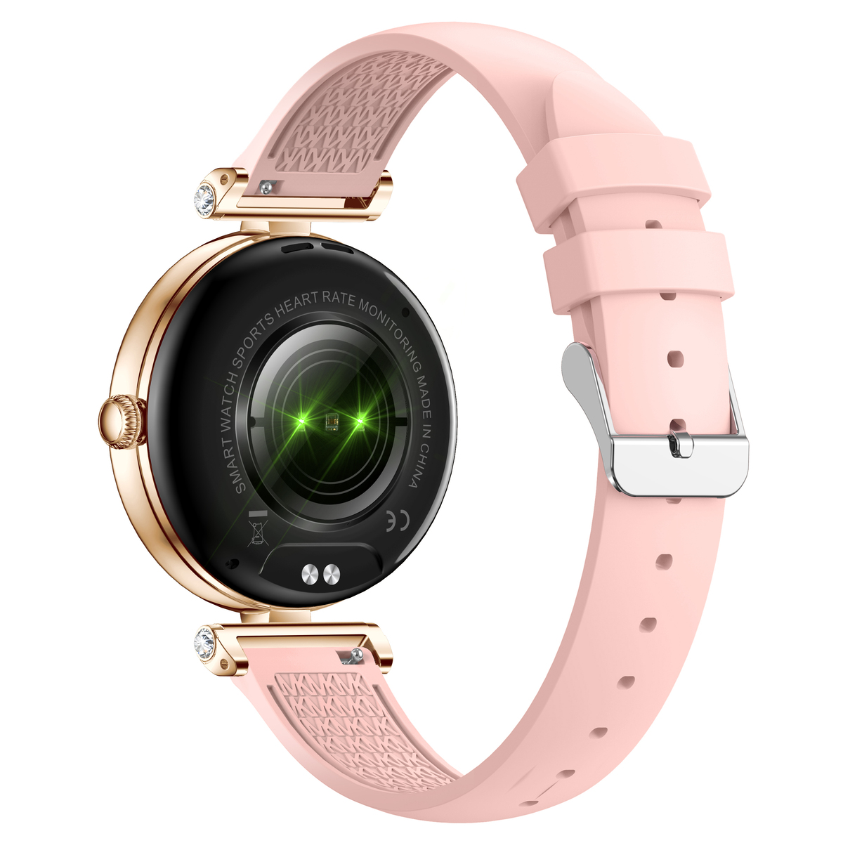 Смарт-годинник UWatch Smart Leila Rubber із 2 ремінцями, золотистий корпус, рожевий ремінець — фото 8