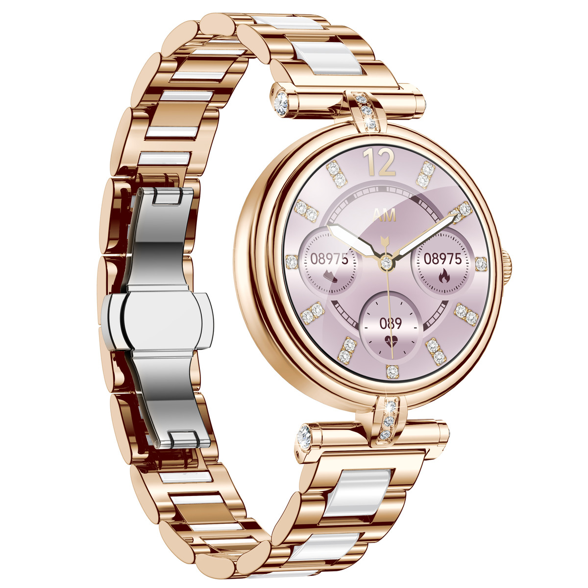 Смарт-годинник UWatch Smart Leila Steel золотистий, 1.09 IPS, 2 ремінці — фото 10