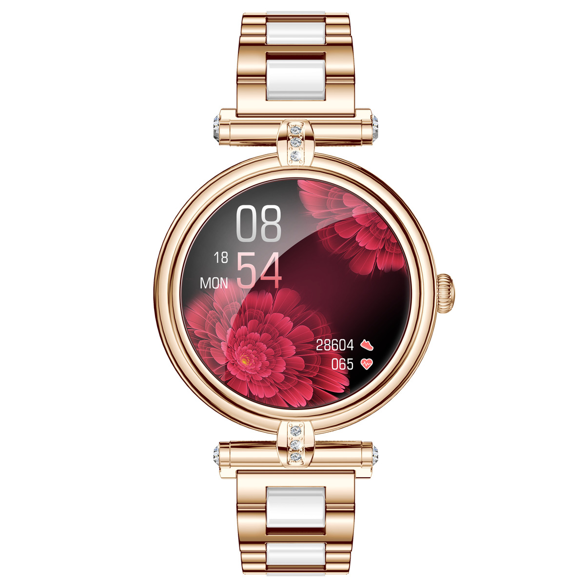 Смарт-годинник UWatch Smart Leila Steel золотистий, 1.09 IPS, 2 ремінці — фото 2