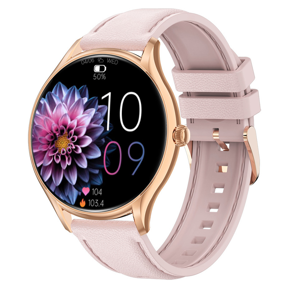 Жіночий смарт-годинник UWatch Smart Milano Gold Rubber з AMOLED-дисплеєм і 2 ремінцями — фото 8