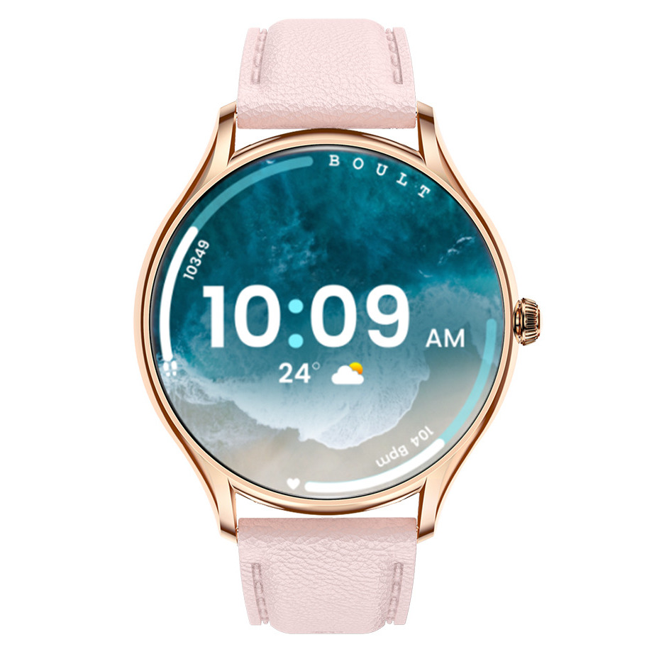 Жіночий смарт-годинник UWatch Smart Milano Gold Rubber з AMOLED-дисплеєм і 2 ремінцями — фото 9