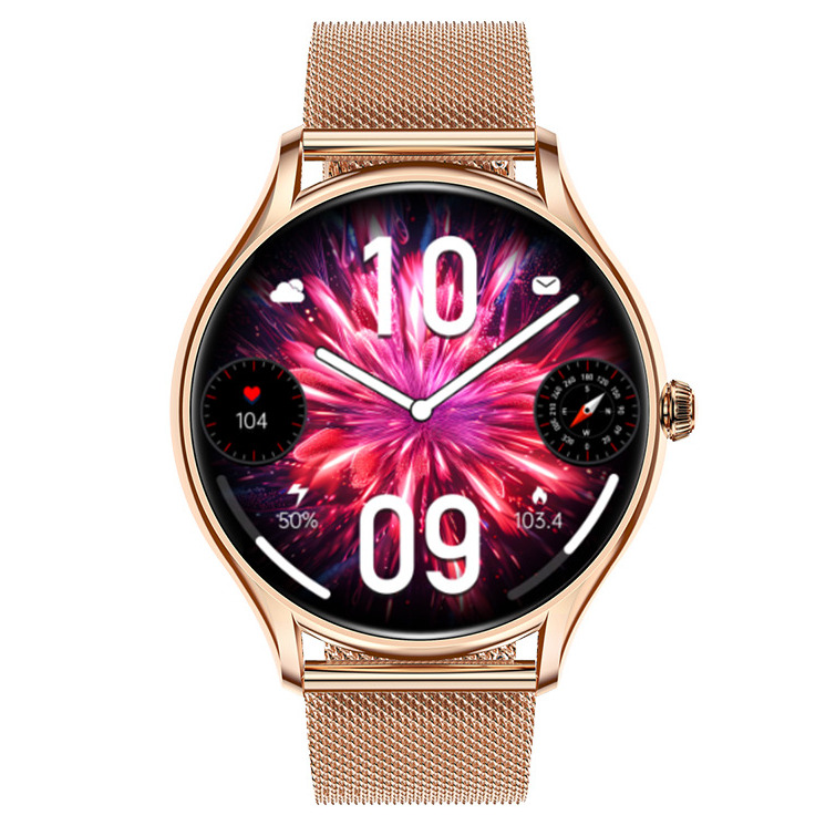 Смарт-годинник UWatch Smart Milano Gold Steel з AMOLED-дисплеєм і 2 ремінцями — фото 9