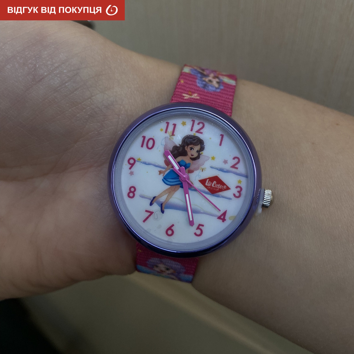 Lee Cooper Girl дитячий годинник для дівчинки з рожевим ремінцем і фіолетовим корпусом — фото 5