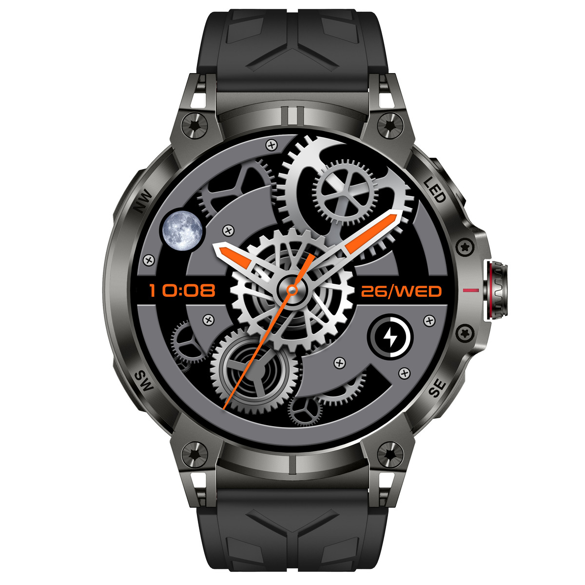 Смарт-годинник UWatch Smart Stalker Max з компасом, чорний, 1.85″ — фото 8