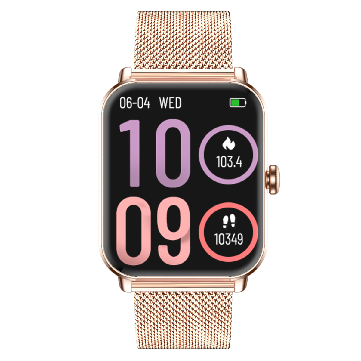 Смарт-годинник UWatch Smart Eva Gold 1.83″ з 2 ремінцями — фото 6