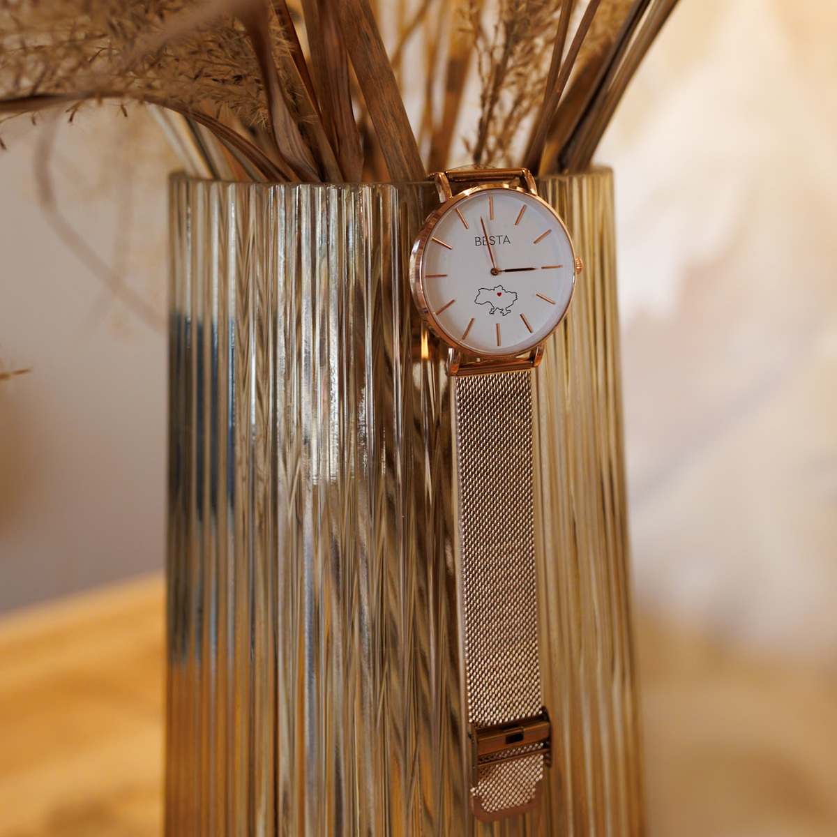 Годинник Besta Love UA Rosegold з японським кварцовим механізмом — фото 9