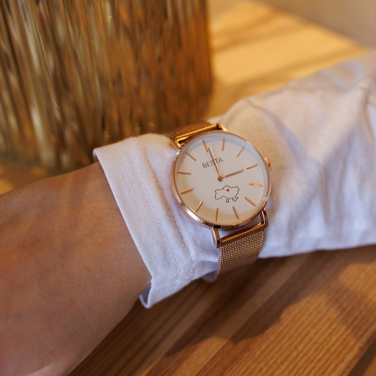 Годинник Besta Love UA Rosegold з японським кварцовим механізмом — фото 3