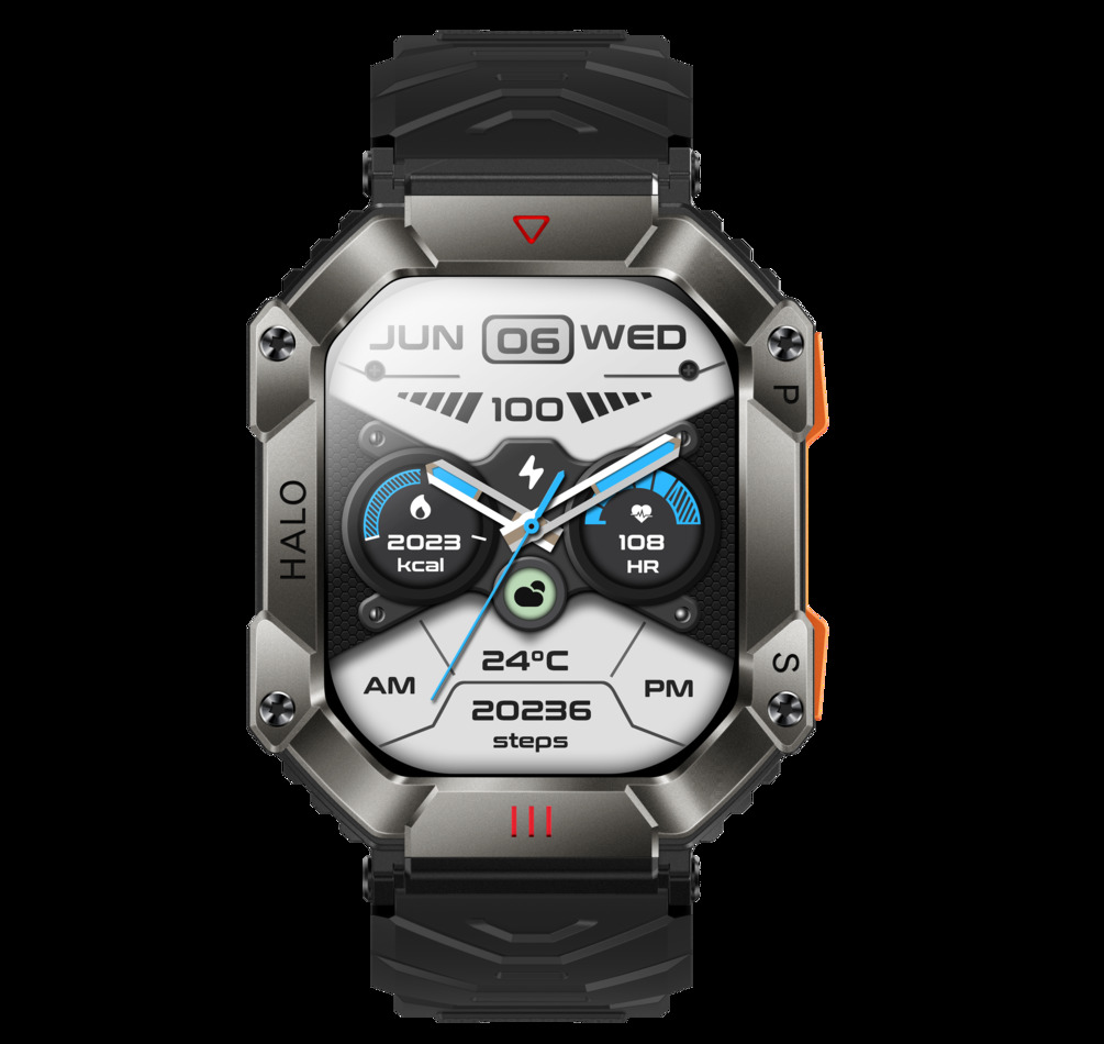 Смартгодинник UWatch Smart Racer K+ Black з компасом, Amoled 2″, Bluetooth 5.0 — фото 7