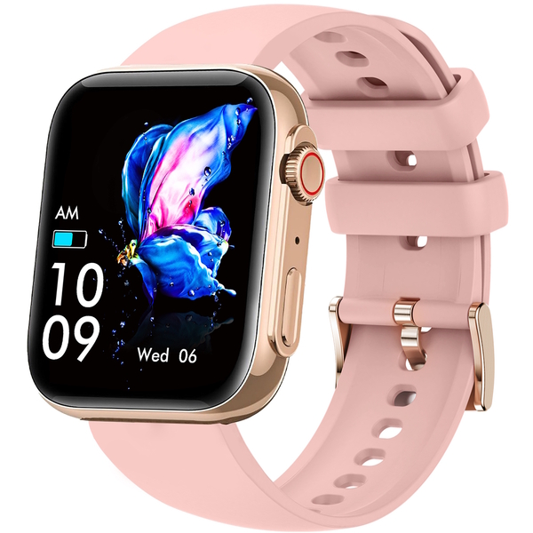 Жіночий смарт-годинник UWatch Smart Sensation Pink з 2 ремінцями, 1.91 дюйма — фото 1