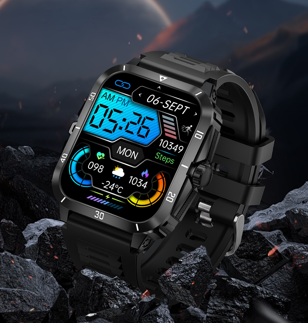 Смарт-годинник UWatch Smart Space Pro чорний з дисплеєм 1.96″ і Bluetooth 5.0 — фото 6