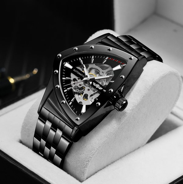 Чоловічий механічний годинник Winner Future 1405 з автопідзаводом, чорний — фото 4