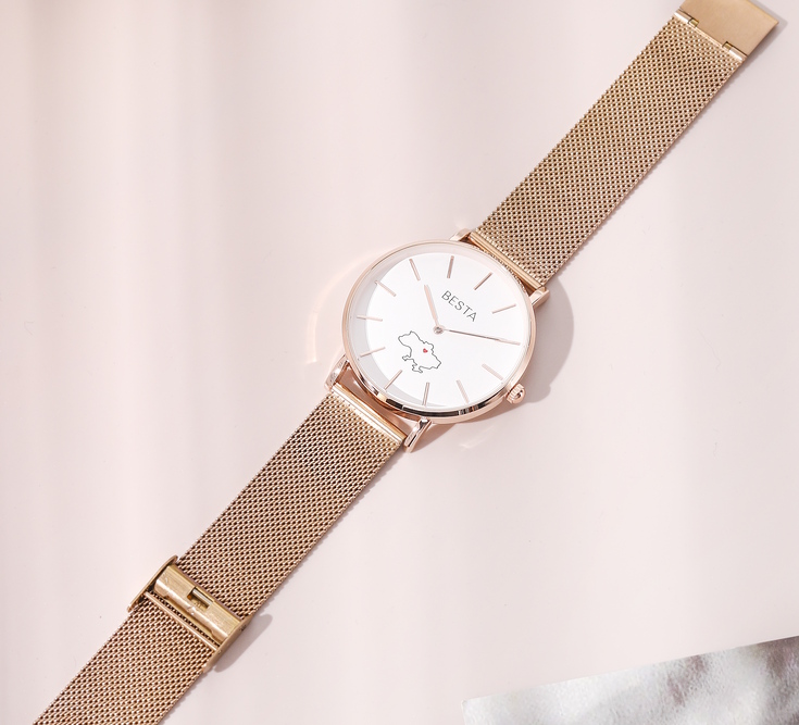 Годинник Besta Love UA Rosegold з японським кварцовим механізмом — фото 10