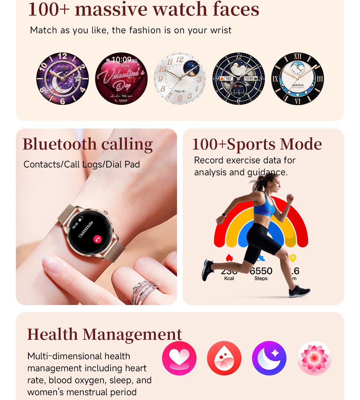 Смартгодинник UWatch Smart Brilliant Slim Silver, AMOLED 1.19, сріблястий, 2 ремінці — фото 6