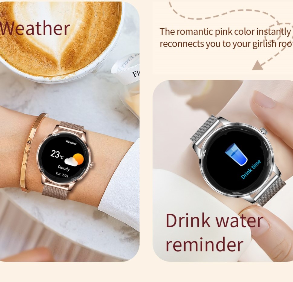 Смартгодинник UWatch Smart Brilliant Slim Silver, AMOLED 1.19, сріблястий, 2 ремінці — фото 8