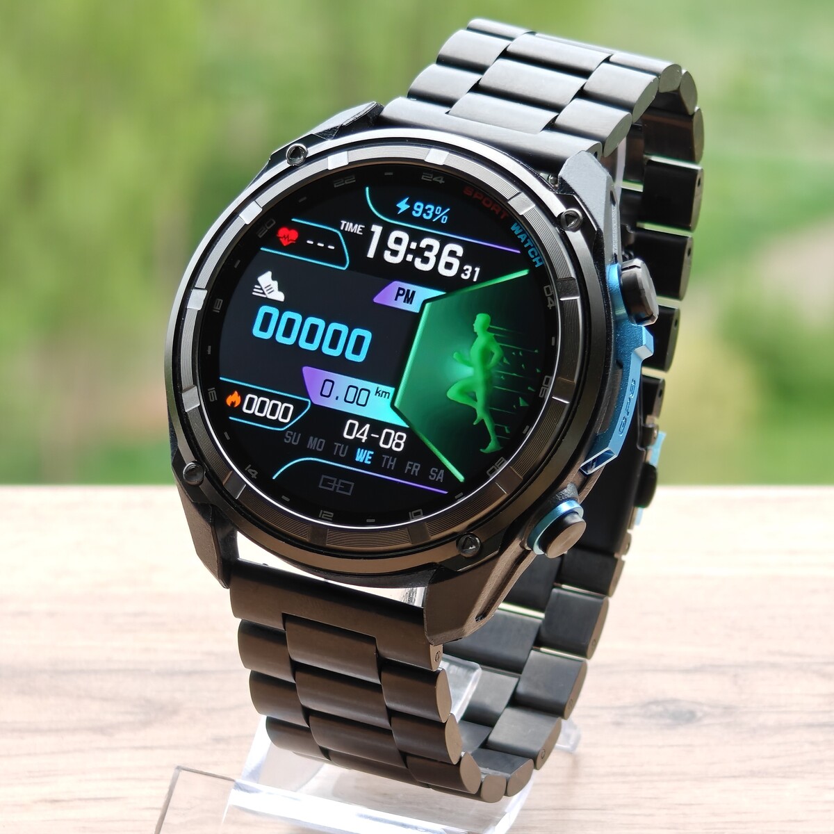 Смарт-годинник UWatch Smart Navigation Pro Steel Black з GPS, AMOLED і 3 ремінцями — фото 2