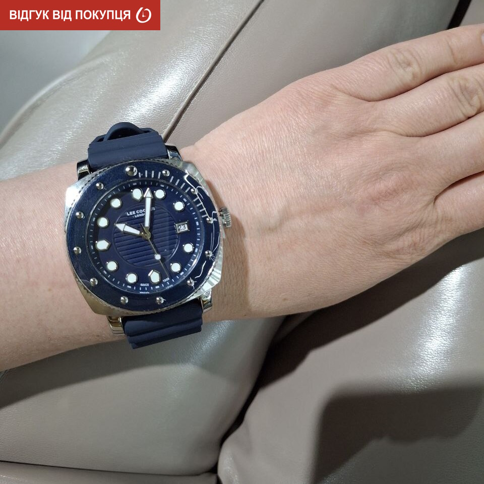 Чоловічий годинник Lee Cooper Neo 1978 з синім циферблатом і кварцовим механізмом Miyota — фото 10