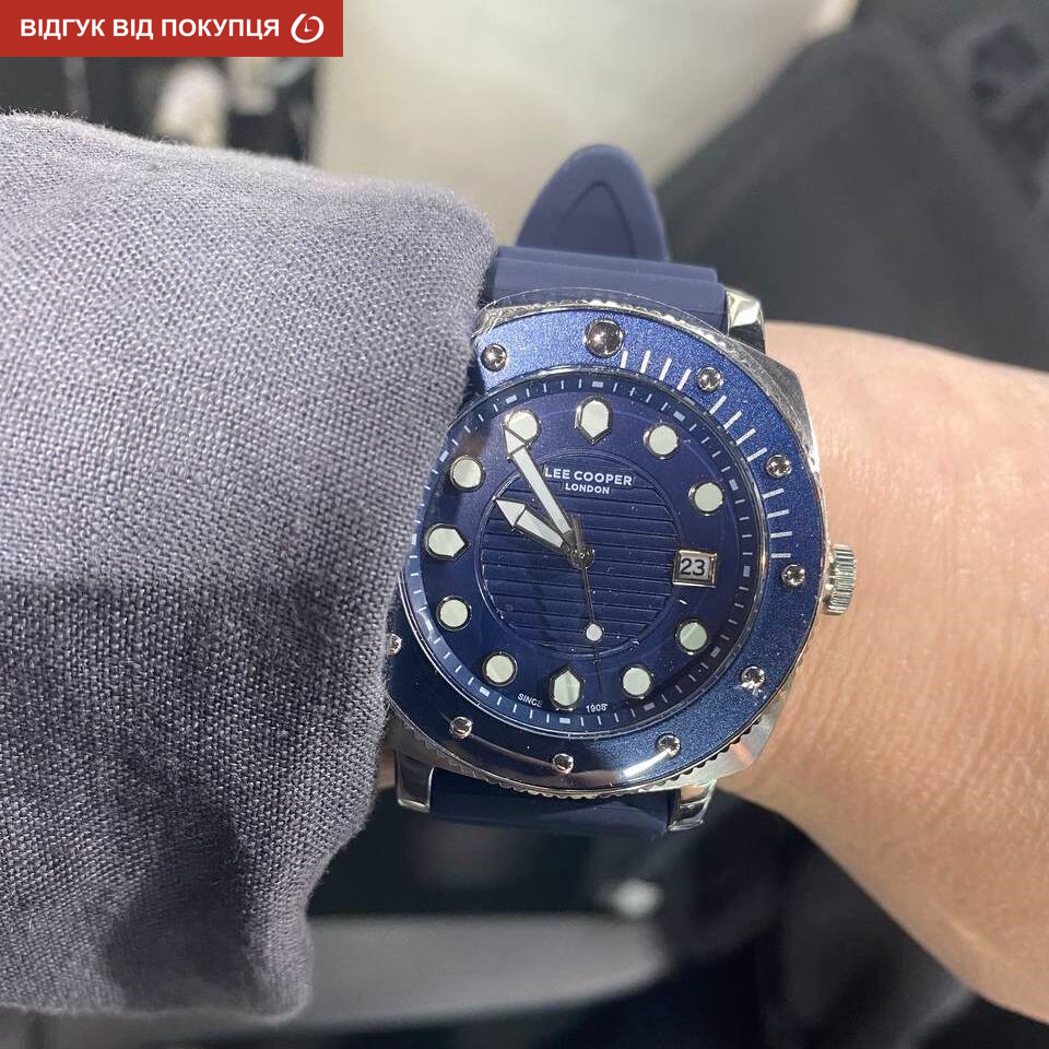 Чоловічий годинник Lee Cooper Neo 1978 з синім циферблатом і кварцовим механізмом Miyota — фото 9