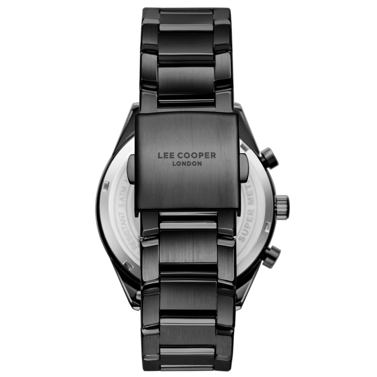 Чоловічий годинник Lee Cooper England Black 1985, чорний, кварцовий, 44 мм — фото 3