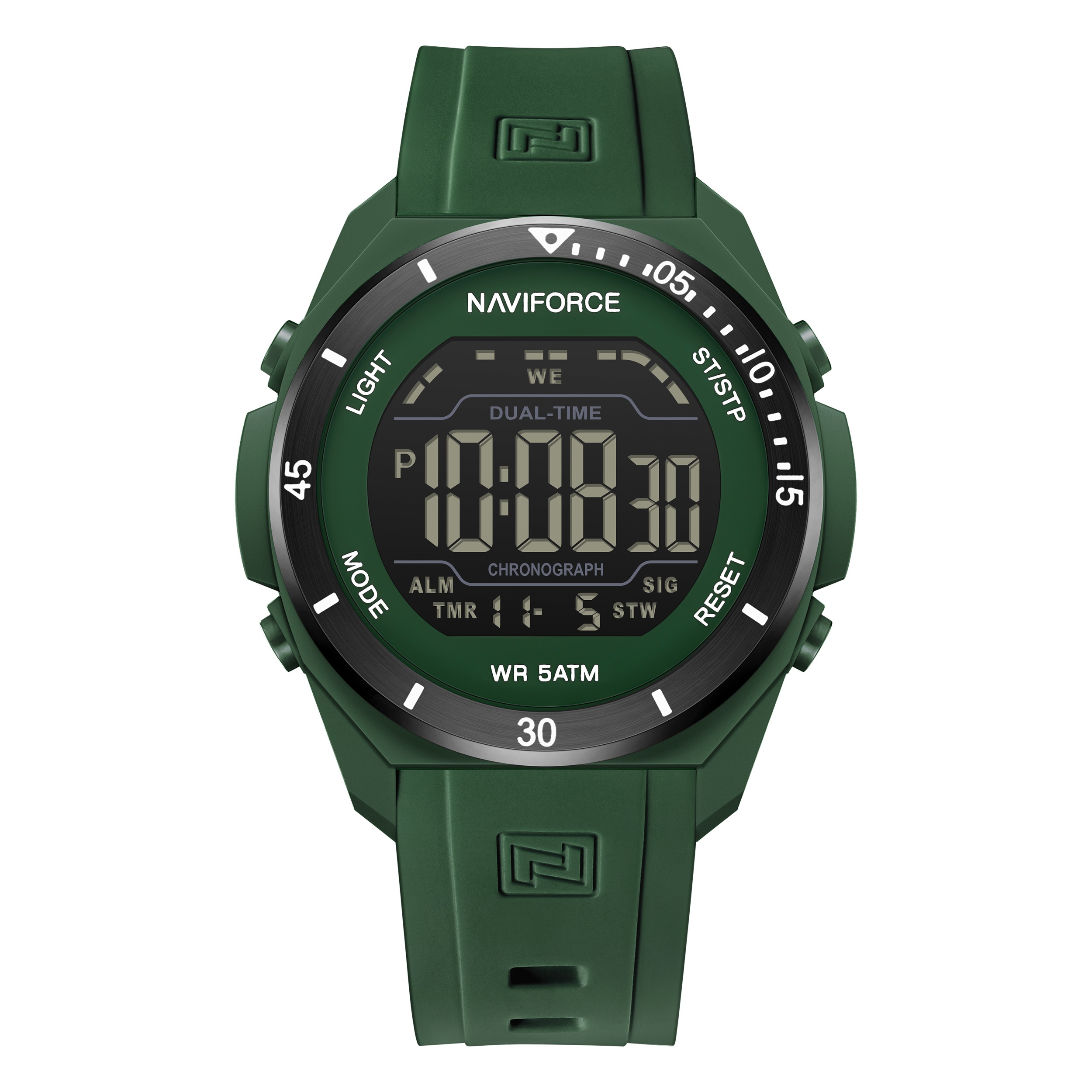 Чоловічий тактичний годинник Naviforce Strategy 2426, зелений, кварцовий Seiko — фото 2