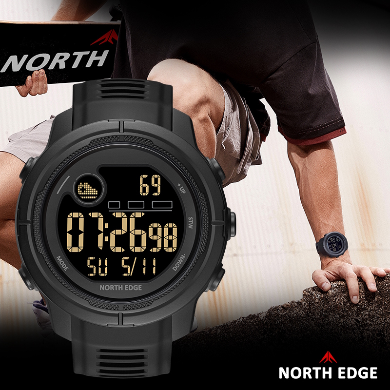 Чоловічий тактичний годинник North Edge Mars5 Nano 48 мм з фітнес-трекером — фото 3