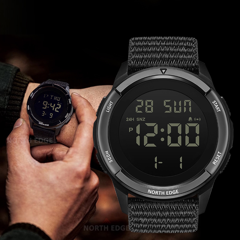 Чоловічий годинник North Edge Terrax Black, 45 мм, чорний — фото 3