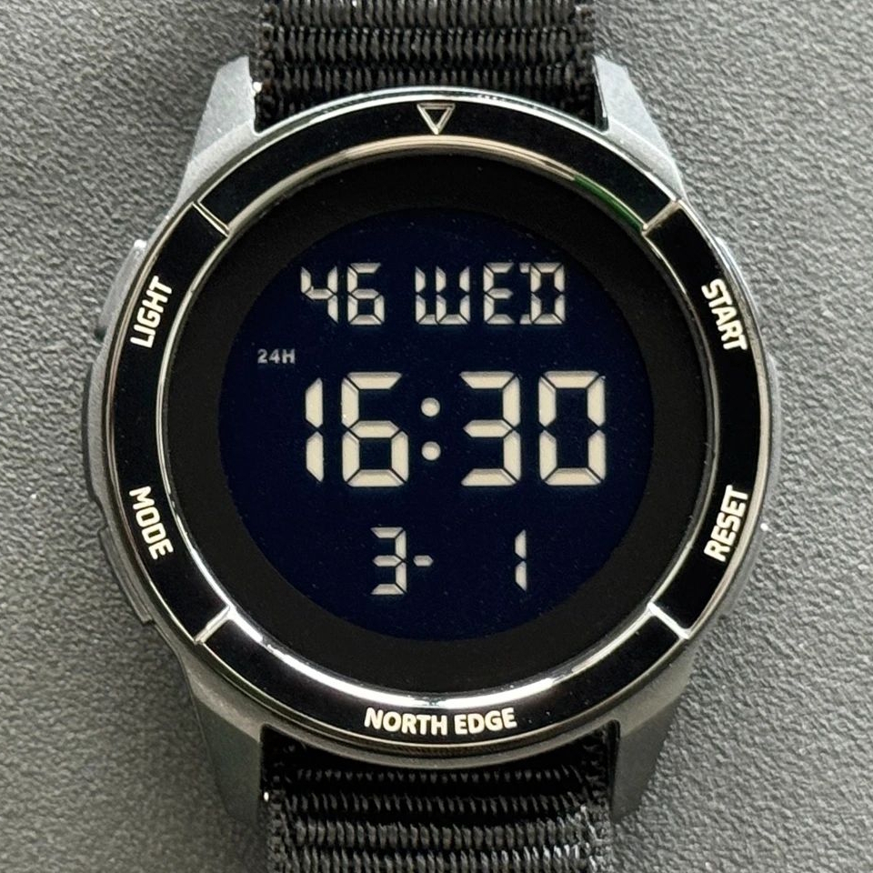Чоловічий годинник North Edge Terrax Black, 45 мм, чорний — фото 8