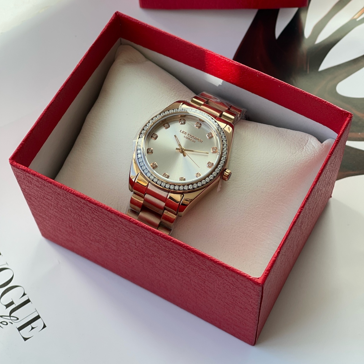 Жіночий годинник Lee Cooper Santorini Gold 1844, рожеве золото, 34 мм — фото 6