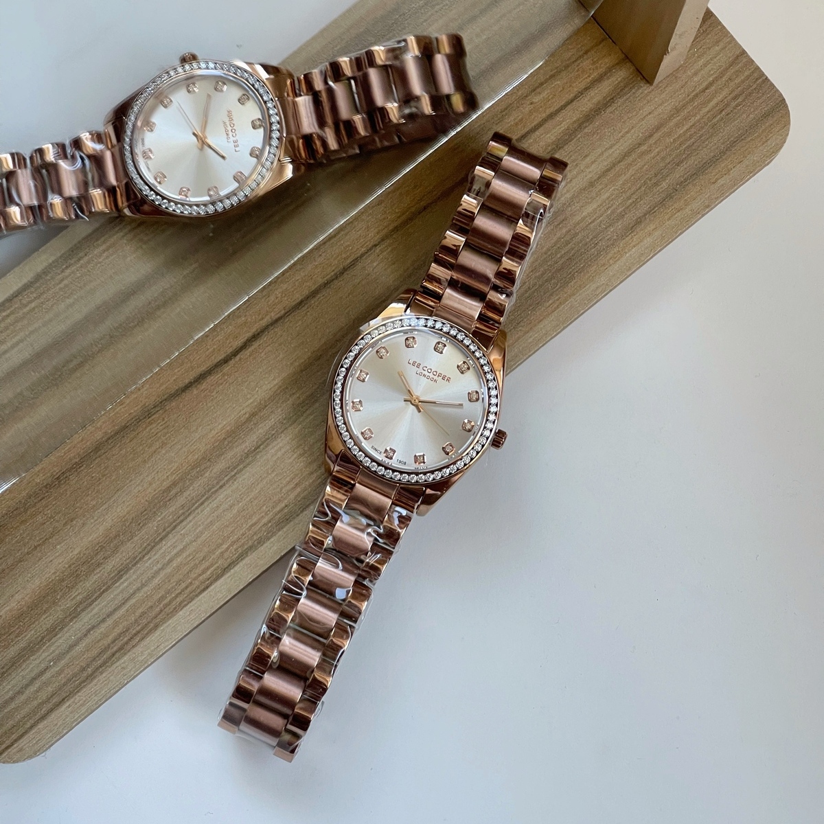 Жіночий годинник Lee Cooper Santorini Gold 1844, рожеве золото, 34 мм — фото 4