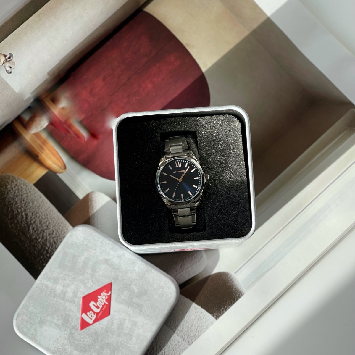 Жіночий годинник Lee Cooper Verona 1843 із синім циферблатом та сталевим браслетом — фото 6