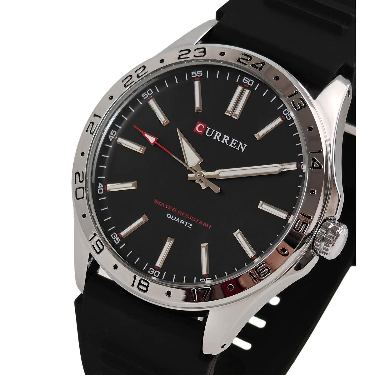 Curren Hector Elastic Black 2197 чоловічий кварцовий годинник, 2 ремінці — фото 1