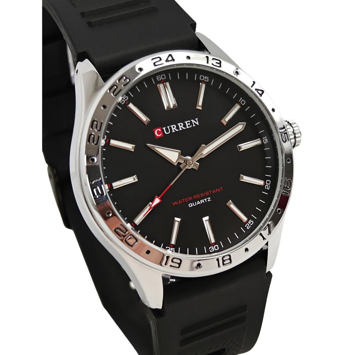 Curren Hector Elastic Black 2197 чоловічий кварцовий годинник, 2 ремінці — фото 2