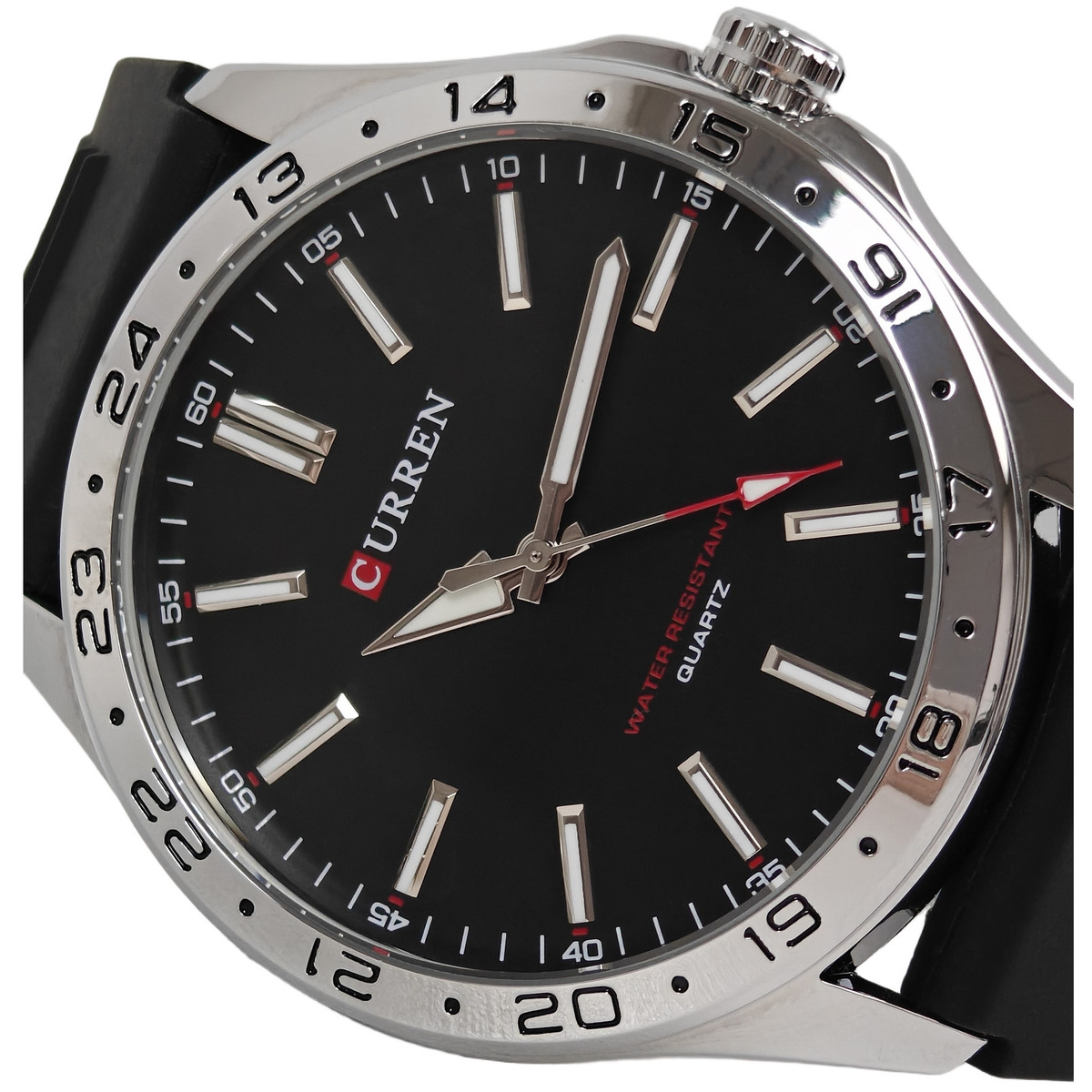 Curren Hector Elastic Black 2197 чоловічий кварцовий годинник, 2 ремінці — фото 7