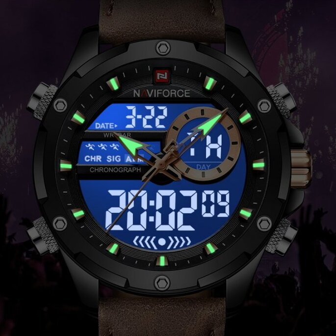 Чоловічий годинник Naviforce Pride 7723 з японським кварцовим механізмом Seiko — фото 9