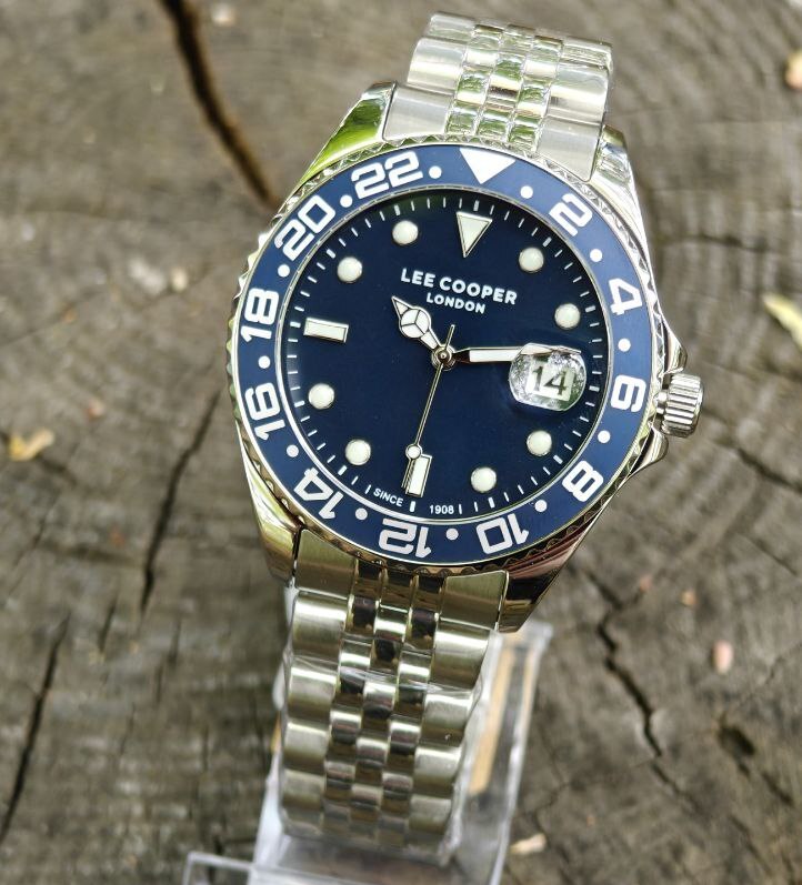 Чоловічий годинник Lee Cooper Daytona Blue 1967 зі сталевим браслетом — фото 7