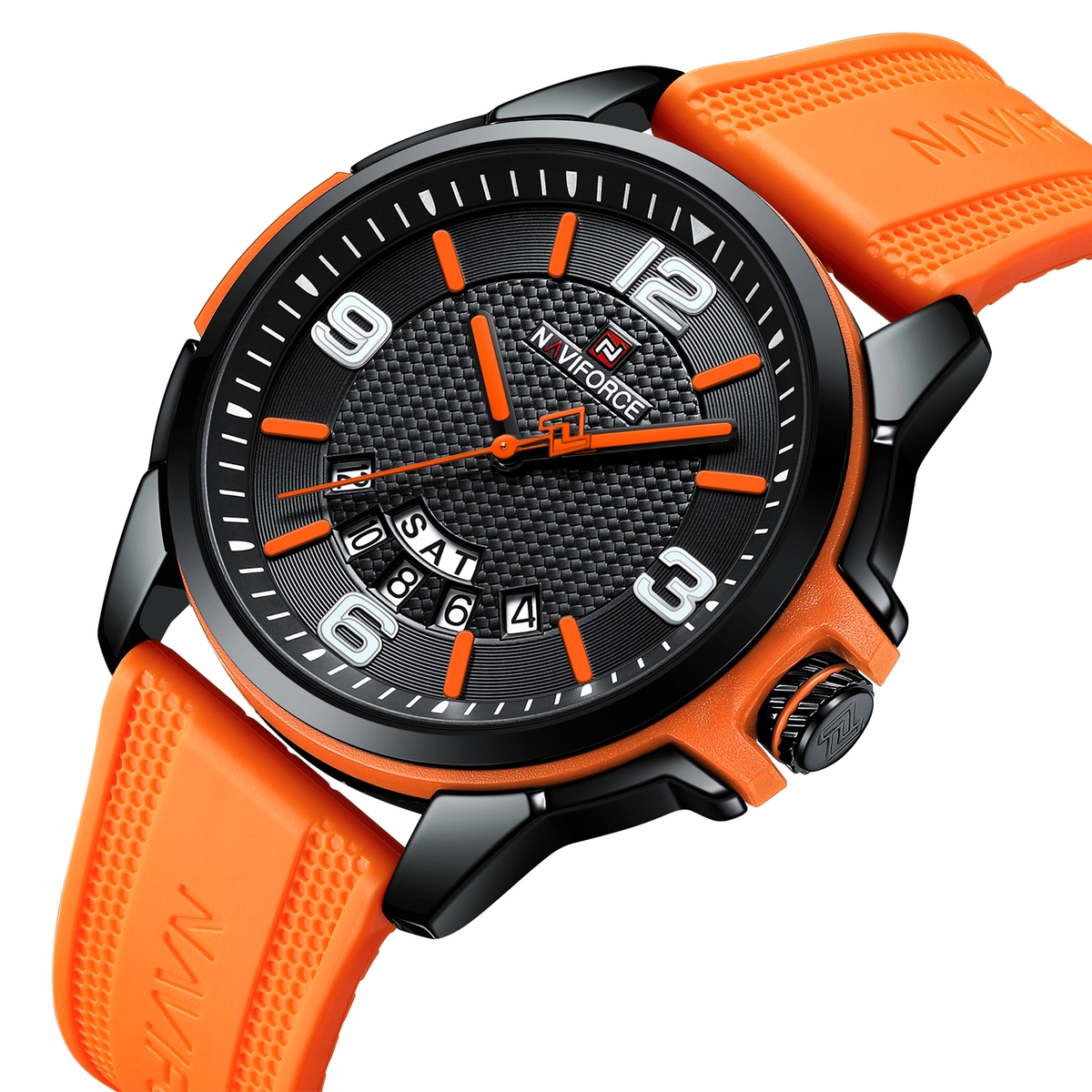 Чоловічий годинник Naviforce Young Orange 2028 з японським кварцовим механізмом — фото 1