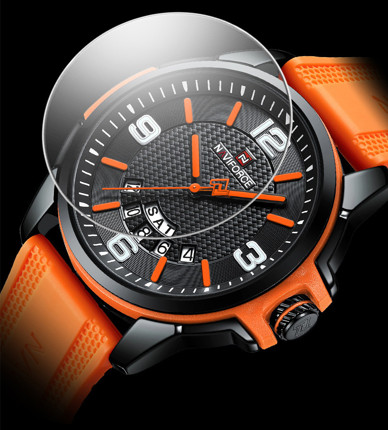 Чоловічий годинник Naviforce Young Orange 2028 з японським кварцовим механізмом — фото 9